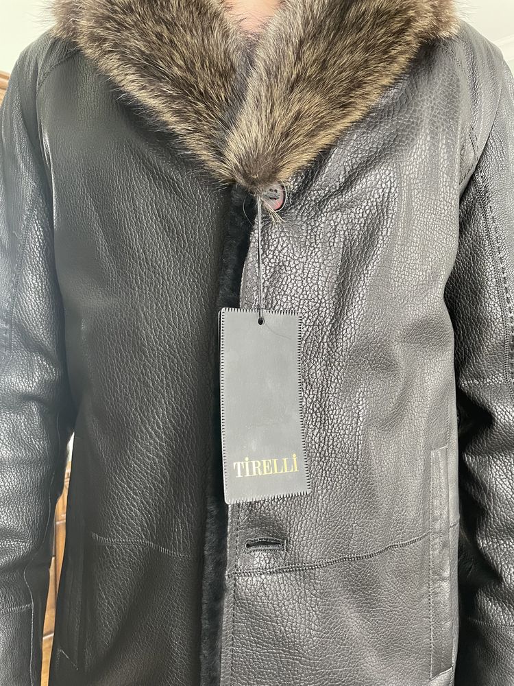 Новое кожанное пальто 48-50 размера, пр-во Турция