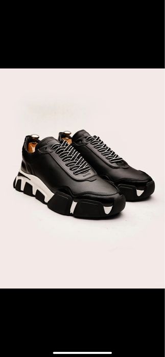 Мъжки обувки от естествена кожа / сникърси класически маратонки