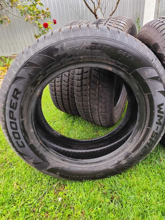 Anvelope iarnă Cooper WM-SA2+ 195/65 R15 88T 7.25 mm stare foarte bună