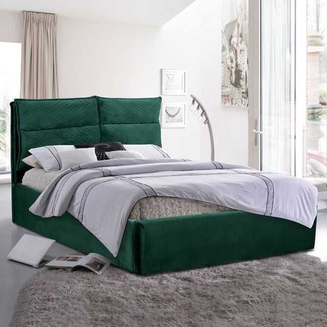 Стилна спалня ROYALTY - в 4 различни цвята кадифен плат - 160х200см.