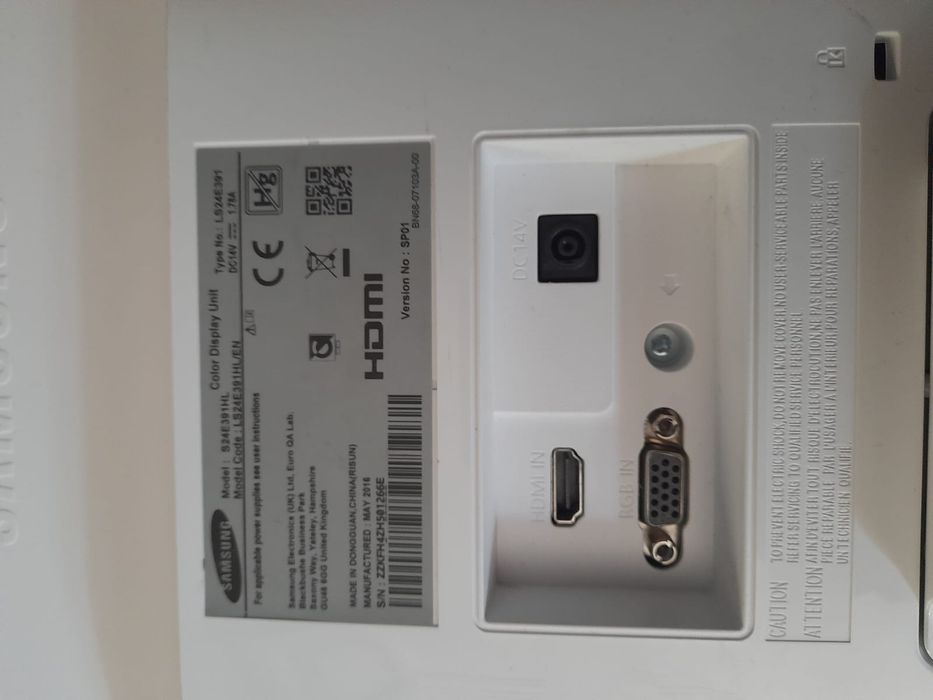 Monitor Samsung S24E391HL - SE391 Series - LED monitor - Full HD 1080p