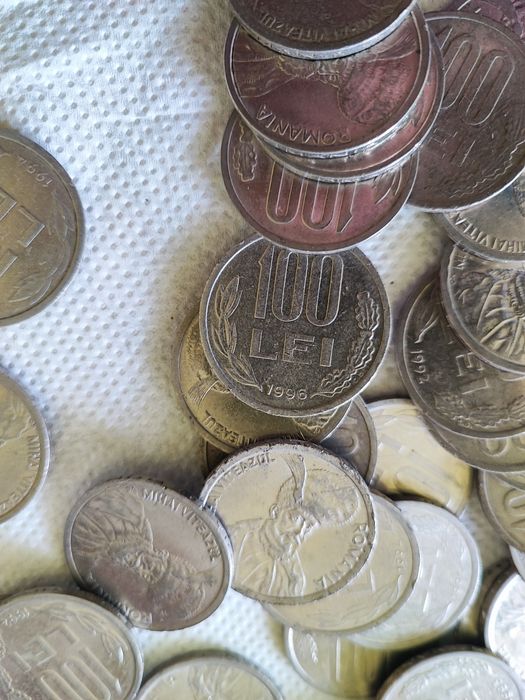 Monede românești colecție  moneda 100 lei 1992 1993 1994 mihai viteazu