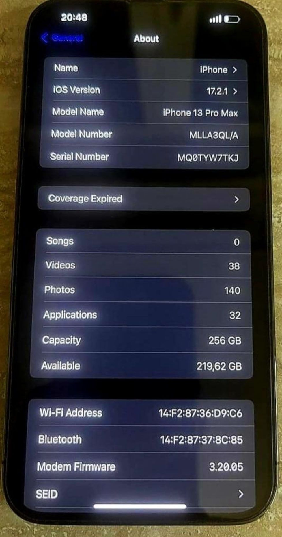 Iphone 13 Pro Max 256gb