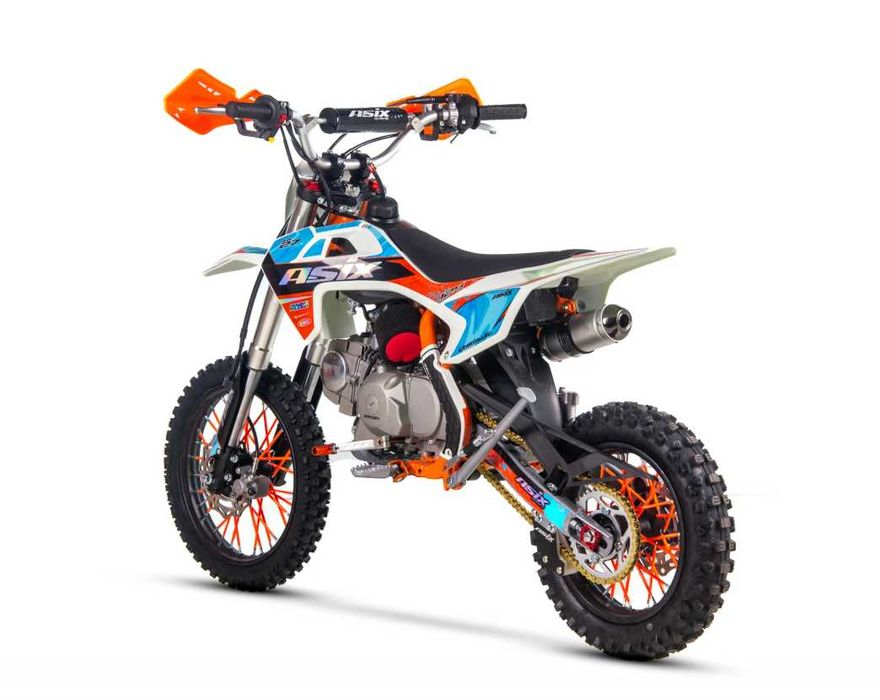 Motocicleta Enduro/Cross Asix XB27 A1, 125cc, 4T, portocaliu/albastru