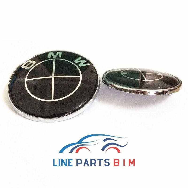 Set Embleme Emblema BMW Capota Portbagaj haion 82mm 74mm logo