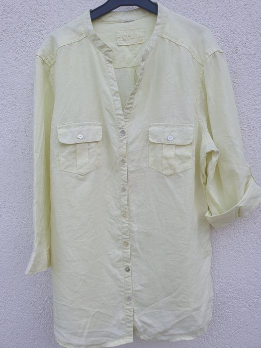 Cămașă galbena din in