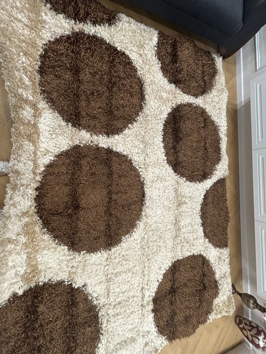 Ковер шелковый травка с комичкой 3 на 4, почти новый