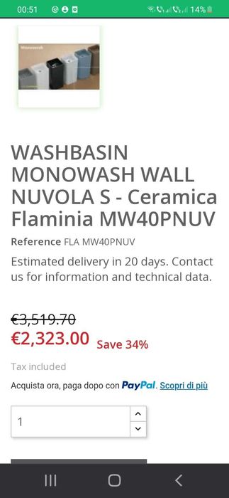 chiuveta flaminia monowash 40 culoare neagra negociabil