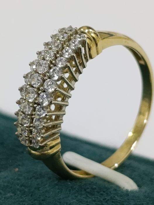 Золотое кольцо, новые бренды, Alfa gold .вес  2,88 гр. Проба