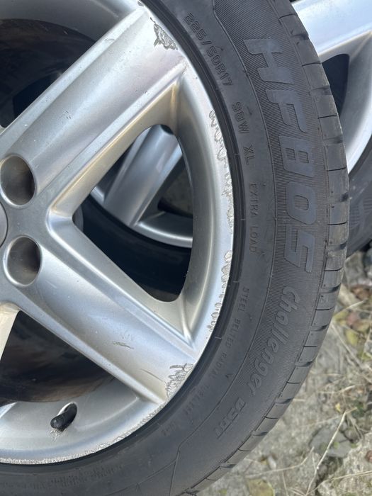 Jante originale Audi,cu cauciuri de vara 225/50/17