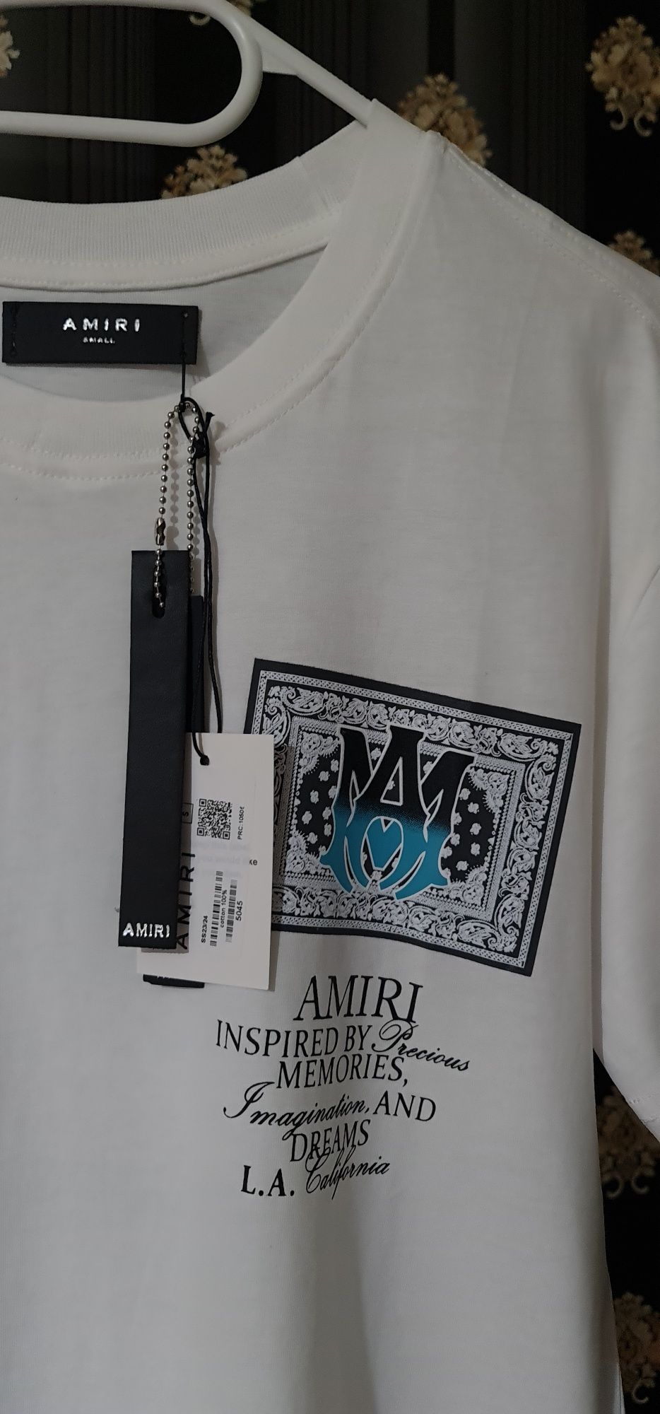 Tricou Mike AMIRI alb negru