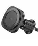 Incarcator Hoco HW15 Telefon Auto Wireless Magsafe Round Grila