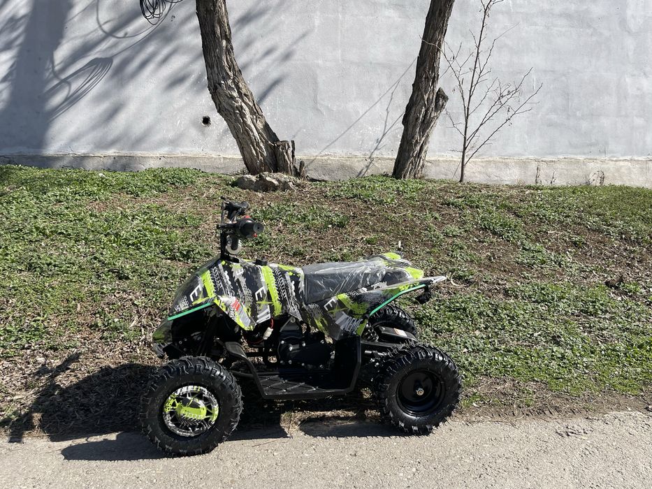 ATV Copii pe Benzina 49cc tip Tesla Pornire pe Buton Cutie Automata