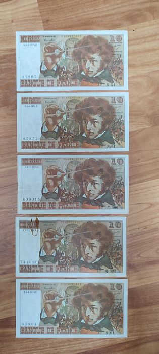 Lot bancnote Franța