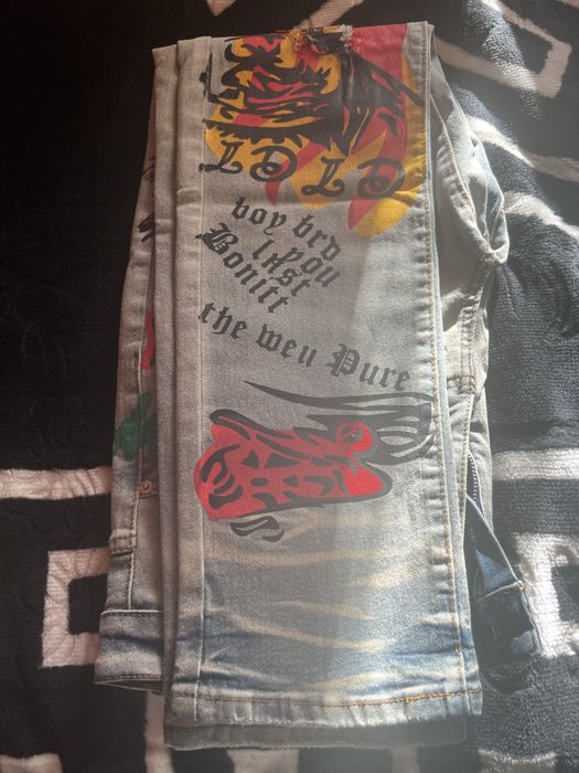 Blugi imprimare Grafiti