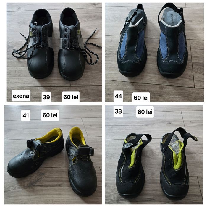 Incaltaminte pentru protecția muncii cu bombeu metalic