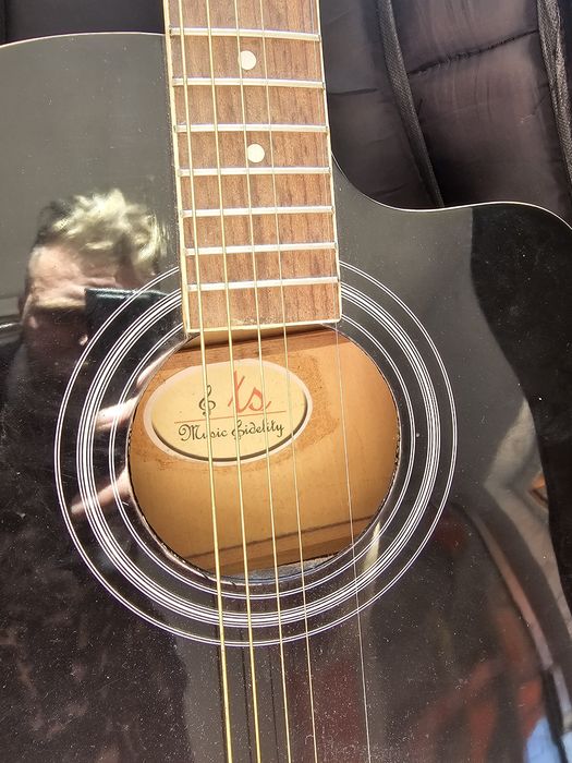 Chitara acustica music fidelity cu husa roksak