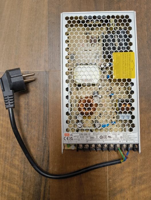 Sursă alimentare Mean Well LRS-200-12, răcire pasivă