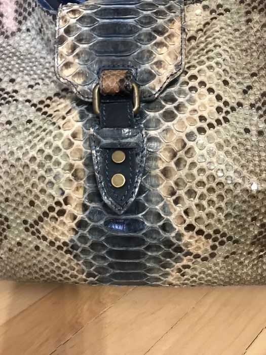 GHIBLI Revolution Genuine Python, 100% Питон чанта