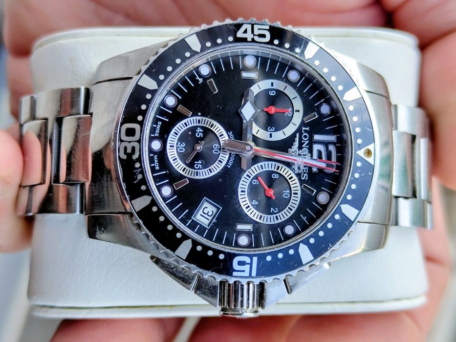 Ceas Longines HydroConquest original – cronograf, 41mm, 300m, Swiss Ma