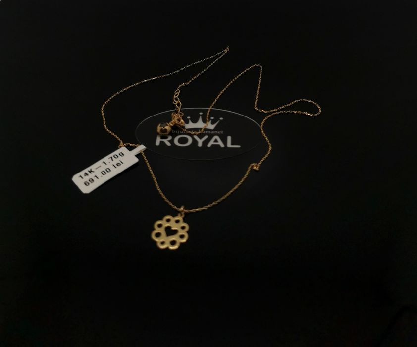 Bijuteria Royal lant din aur 14k 1.70 gr