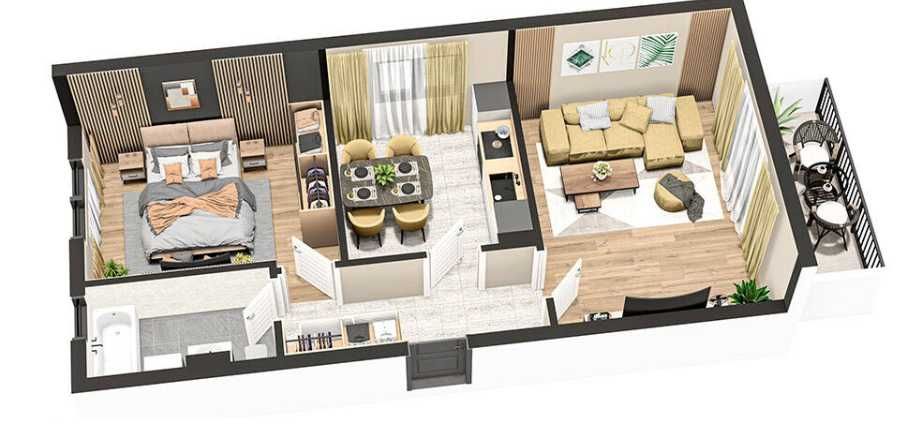 Vând apartament cu 2 camere