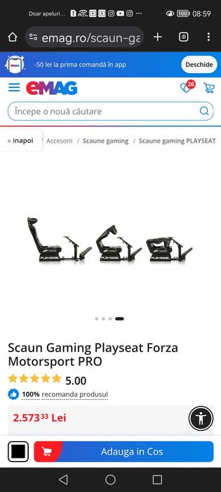 Scaun gaming Playseat Forza Motorsport PRO