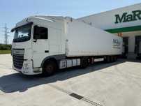 DAF XF 460 FT + Semiremorca Krone cu faguri pentru haine