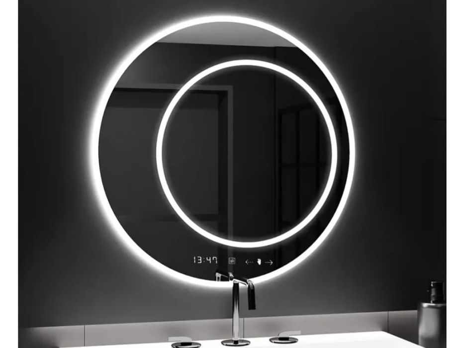 Oglinda baie 60 cm cu LED, dezaburire și senzor