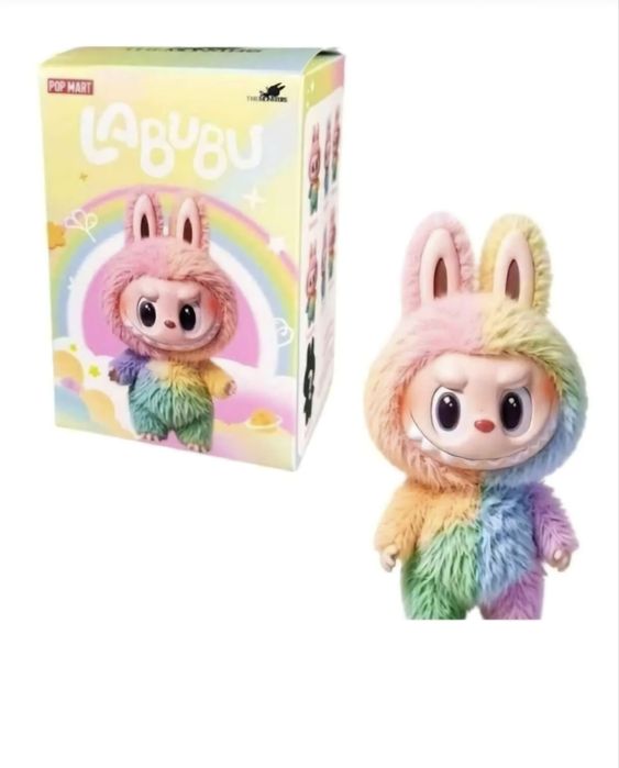 Figurină Labubu Curcubeu – Pop Mart, ediție originală, sigilată