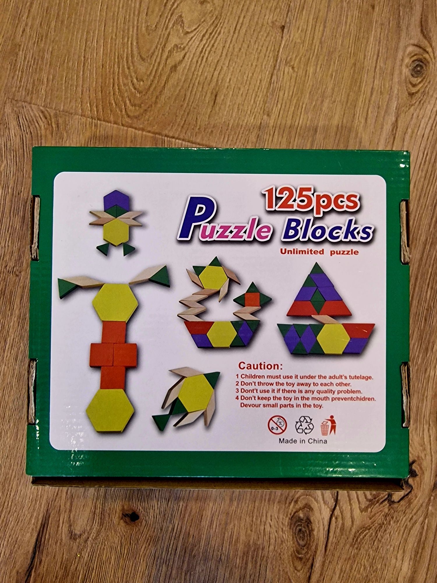 Puzzle blocks lemn