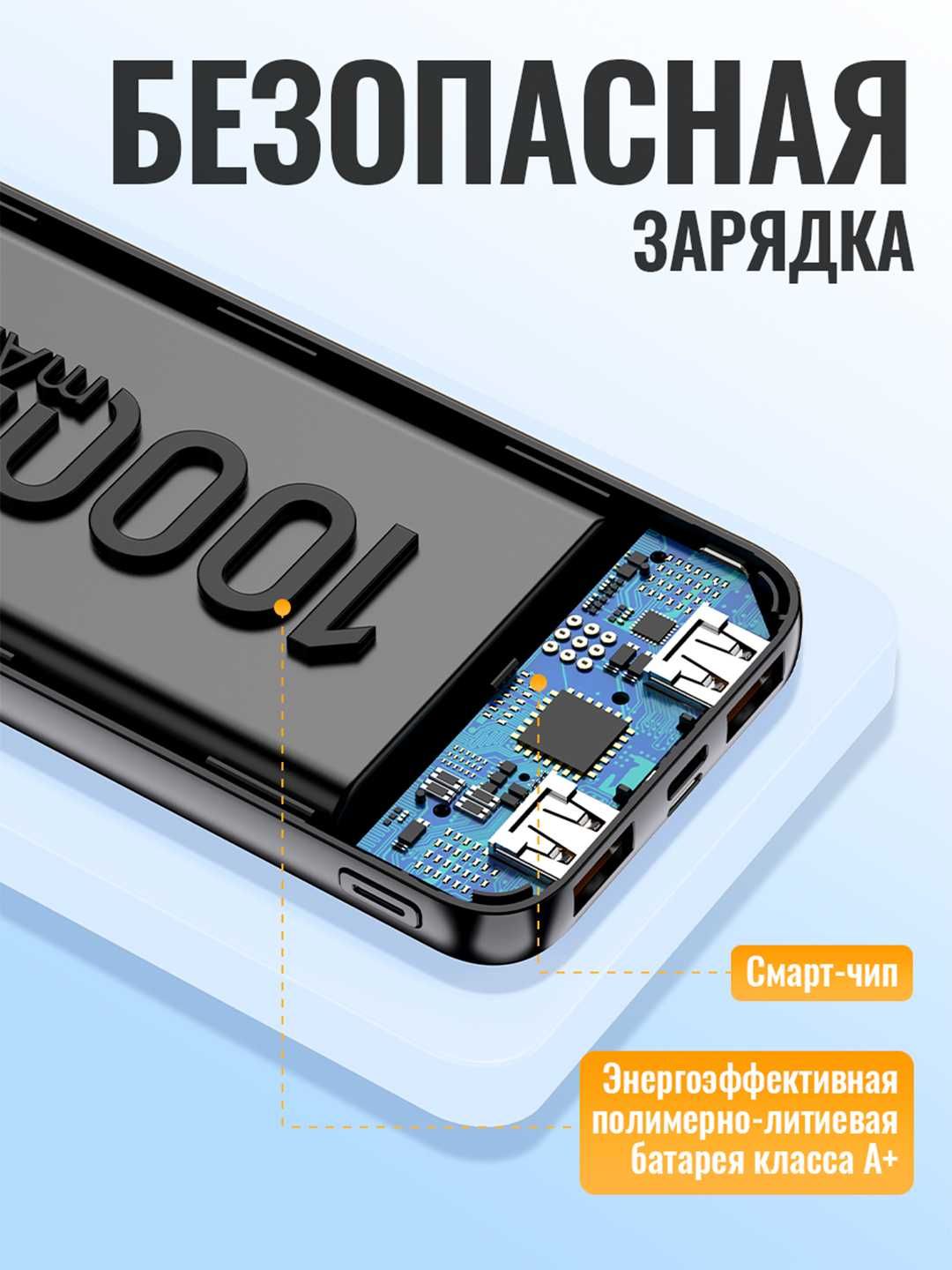Powerbank Borofone BJ56 – 10 000 мАч, Быстрая зарядка!
