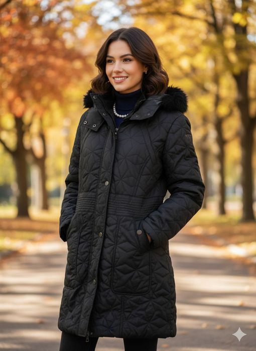 Продается черное пальто с капюшоном