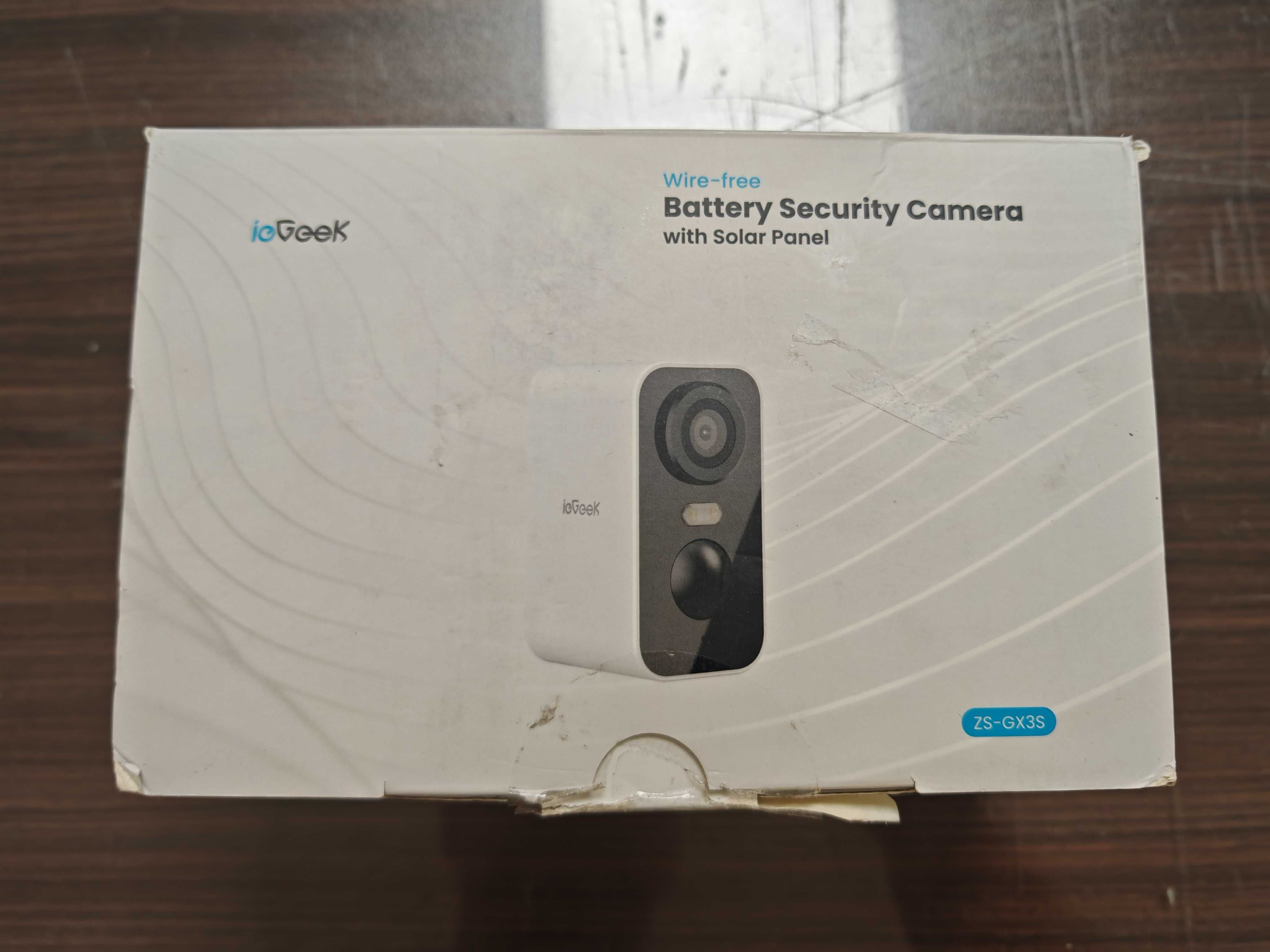 Камера със соларен панел IeGeek ZS-GX3S  безжична, външна,2K QHD(3 MP)