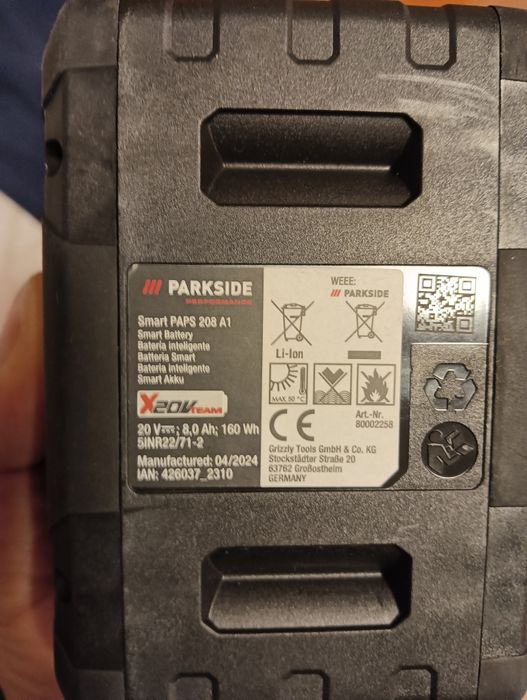 Acumulator parksaide 20v