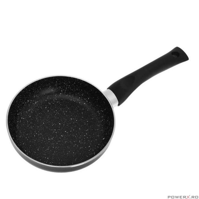 Tigaie din aluminiu, cu capac, marmorata, neagra, 5 x 28cm, Kinghoff