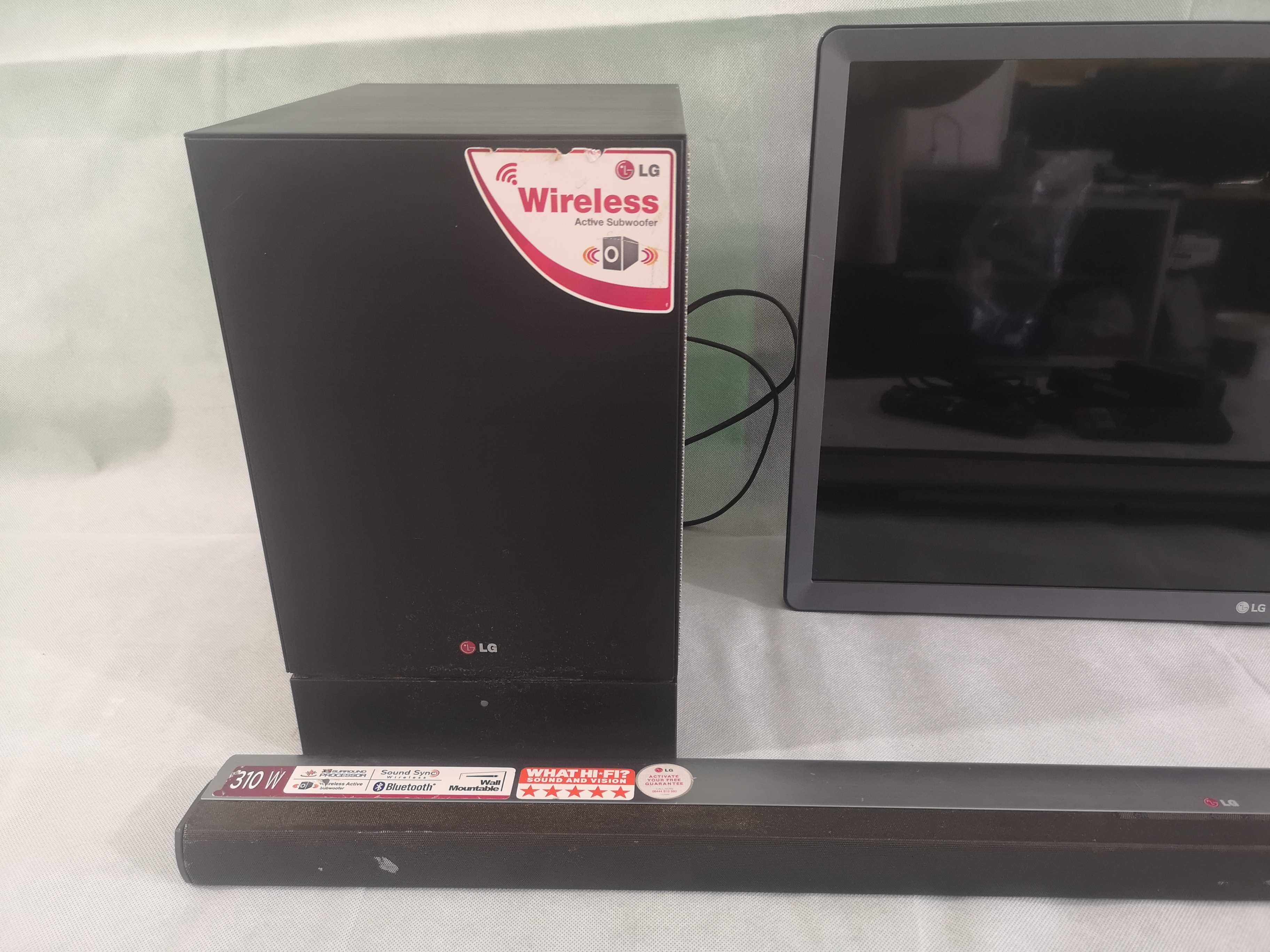 Телевизор и саундбар - LG 28 inch / smart / сет 4