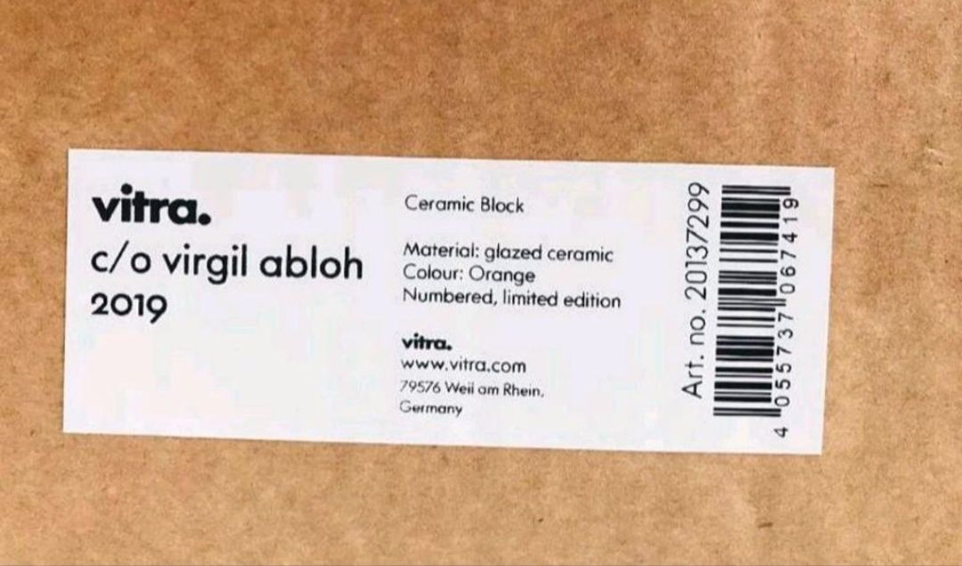 Vitra Ceramic Block (Virgil Abloh)