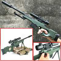 Pusca sniper L96 AWP cu cartuse inofensive,o pusca super distractiva!