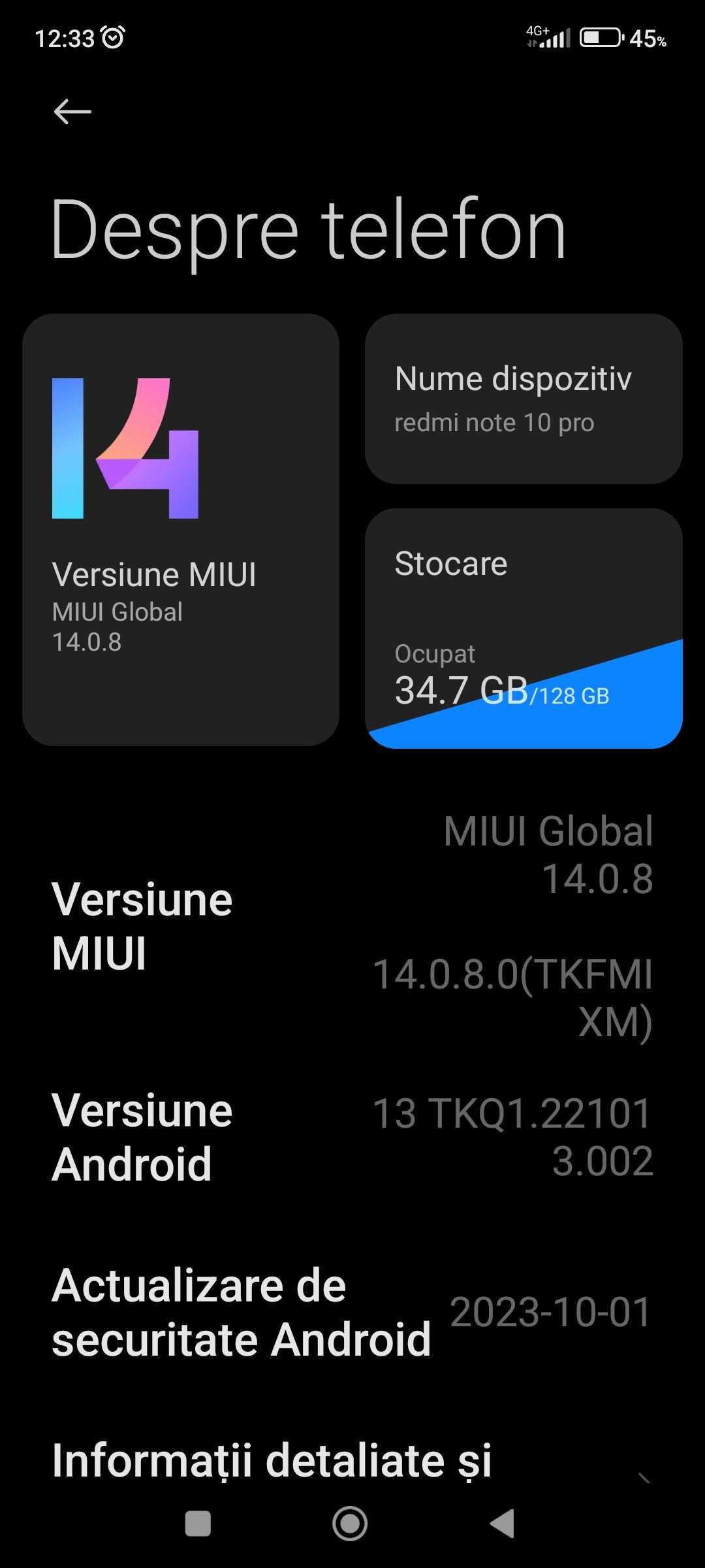 schimb/vand xiaomi redmi note 10 pro