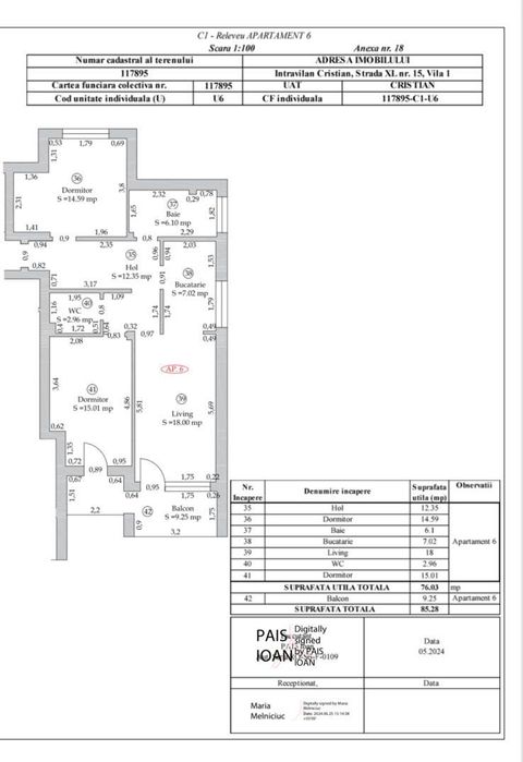 Apartament 3 camere Ansamblu Da Vinci – 129.000 EUR - Comision 0%