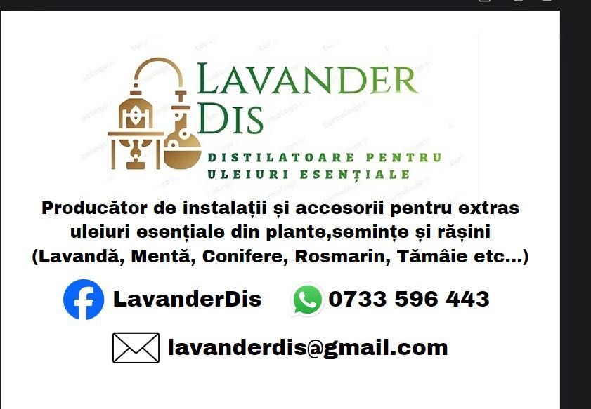 Echipamente pt distilat uleiuri esențiale (Lavanda,Mentă etc..)