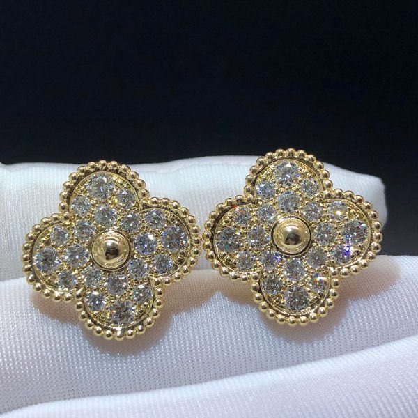 Van Cleef & Arpels позлатени обици