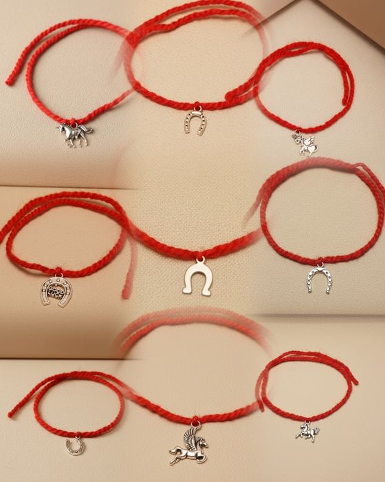 Красная нить с подковой. Новая коллекция.