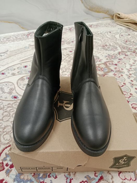 Зимние кожаные сапожки мужские