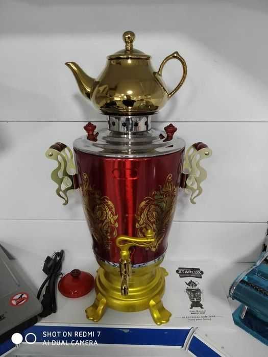 Самовар электрический STARLUX с заварочным чайником