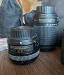 Продавам комплект обективи Nikon в отлично състояние