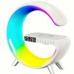 Statie incarcare wireless 3 in 1 cu lampa RGB boxa bluetooth telefon
