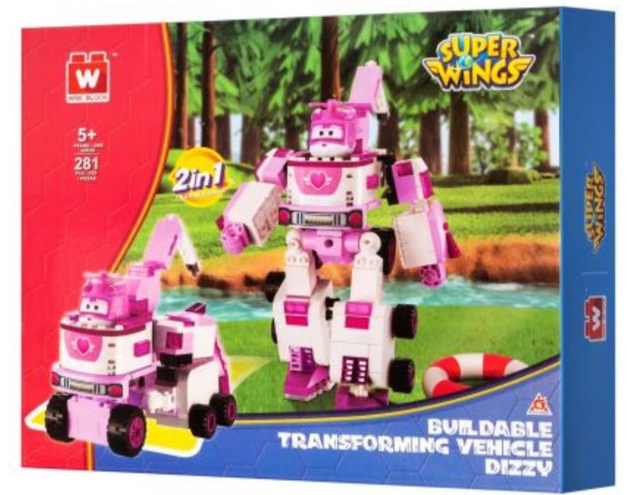 Super Wings - Конструктор 2 в 1