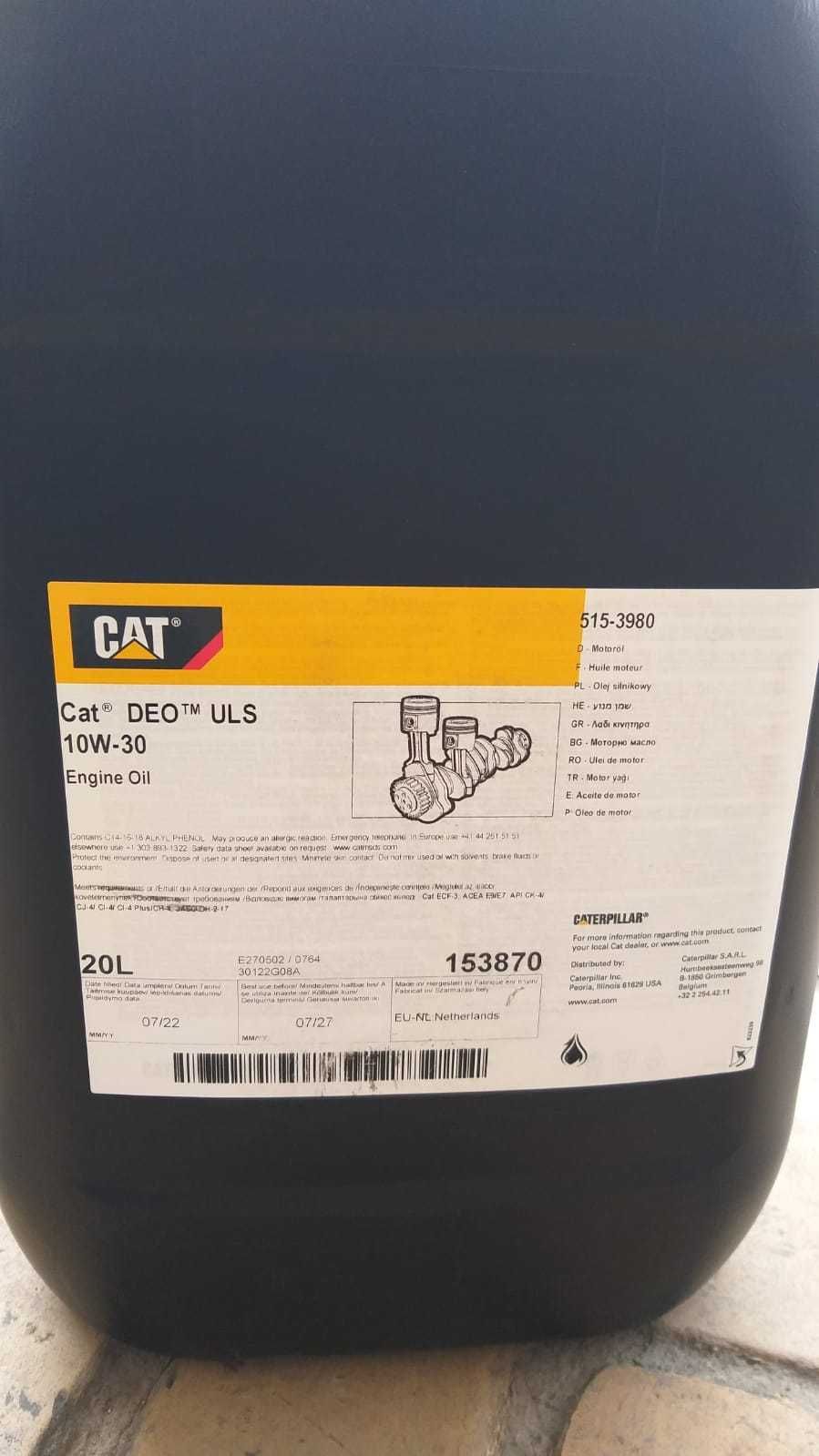 Ulei original Caterpillar motor si transmisie